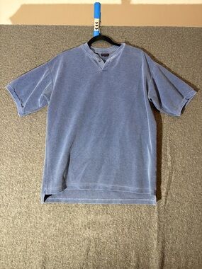 Men's Short Sleeve Gramicci Henley Tee - Blue